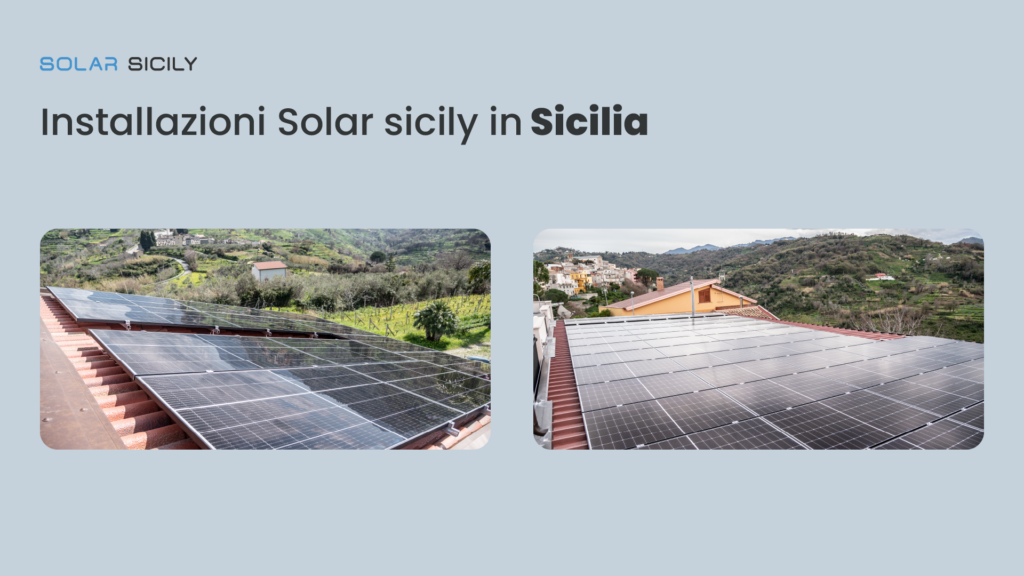 Alcuni impianti fatti in Sicilia da Solar Sicily